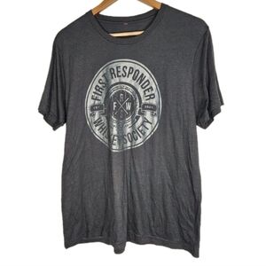 First Responder Whiskey Society Logo Tee in Black Size L